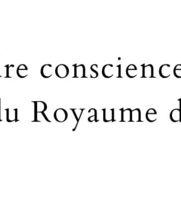 Prendre conscience de la visite du Royaume de Dieu